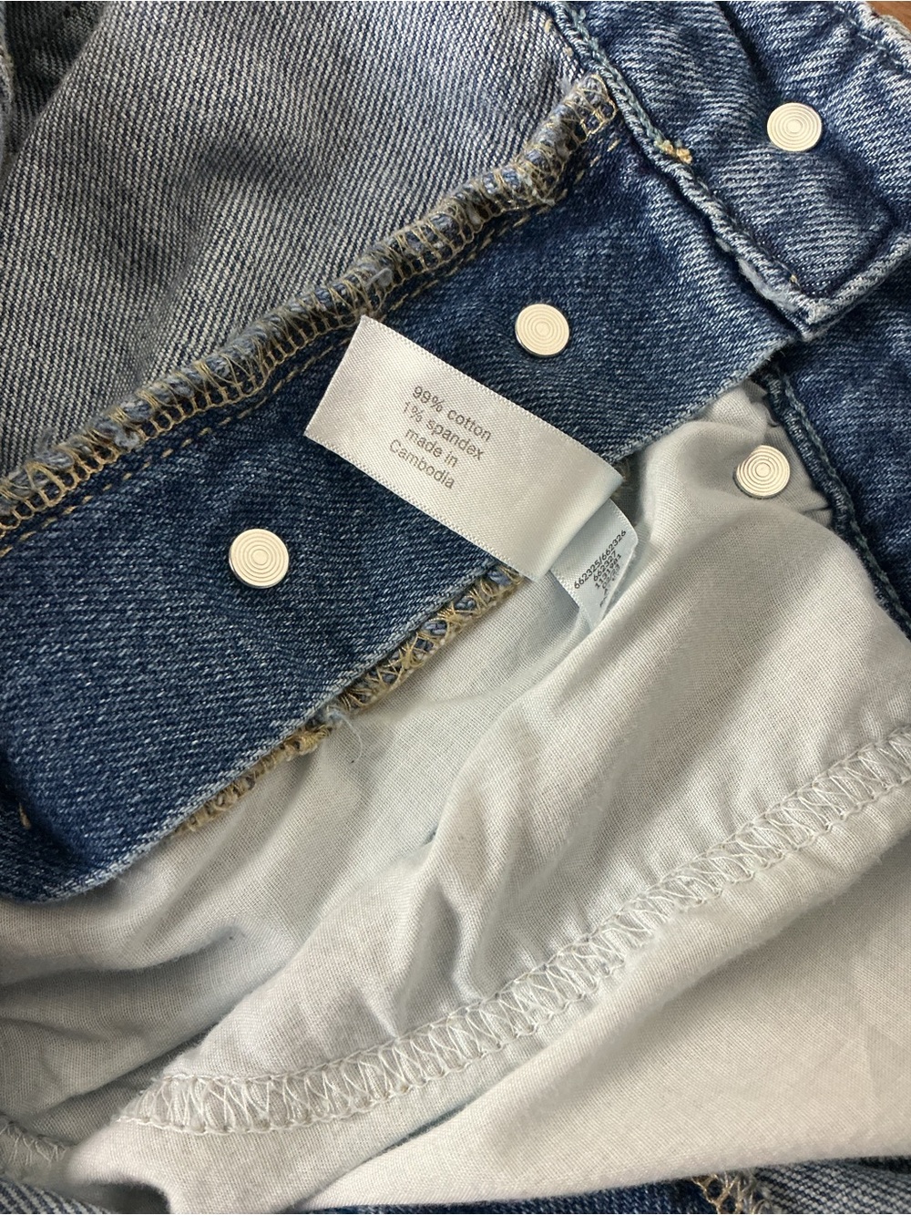 Lane Bryant Plus Size Denim Overall Shorts Women's Size 18 - Picture 5 of 5